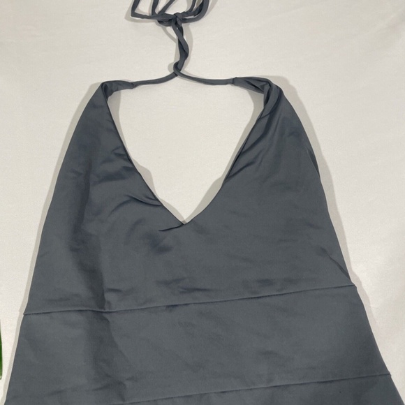 NEW Tavik [ XS ] Chase Deep V-Neck‎ One-Piece Swimsuit in Turbulence Grey - Picture 3 of 11